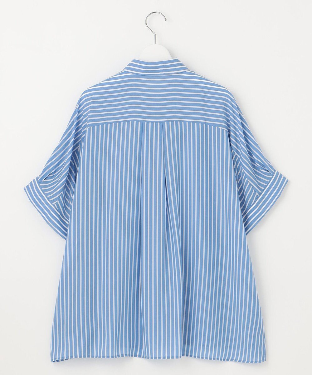 自由区 S 【接触冷感・UVケア・抗菌防臭・洗える】リヨセルポプリン ブラウス 