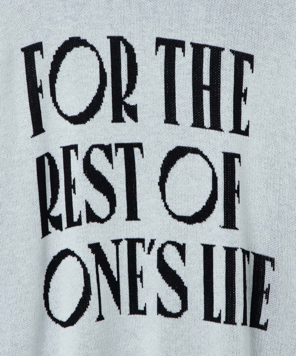 WEGO ロゴジャガードニットプルオーバー 