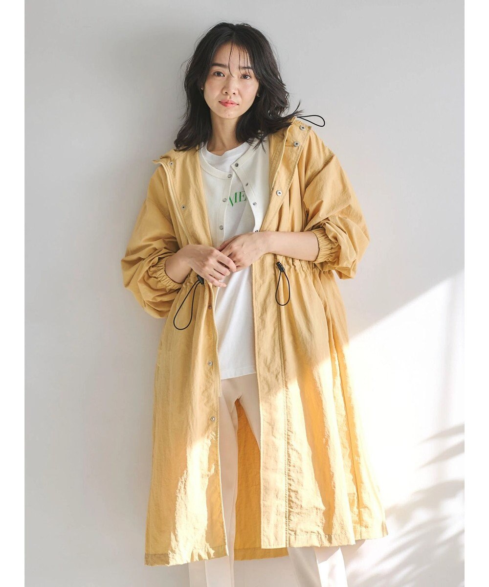 Green Parks フーデットロングコート 