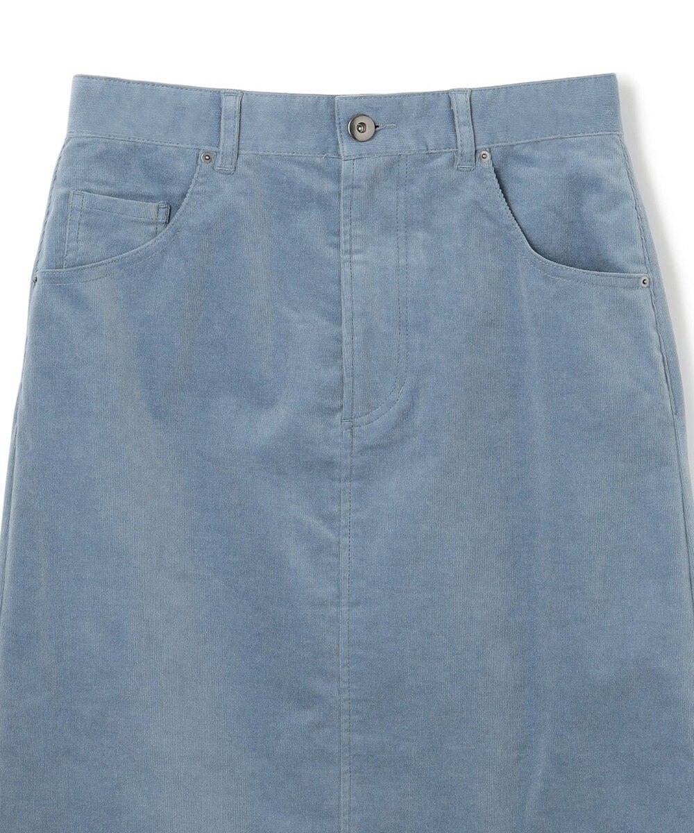 UNFILO ストレッチコーデュロイ Iラインスカート 