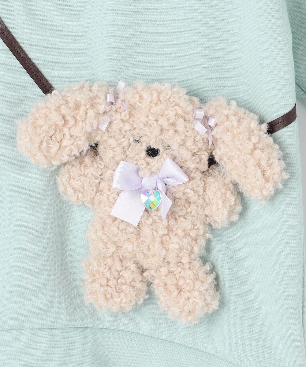 ANY KIDS アニマルポシェット 裏シャギー トレーナー 