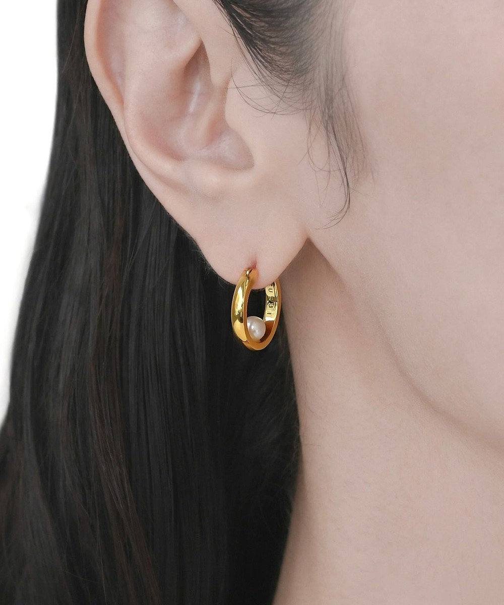 susui 【pearl doughnut】フープピアス (YGMRR)_両耳 