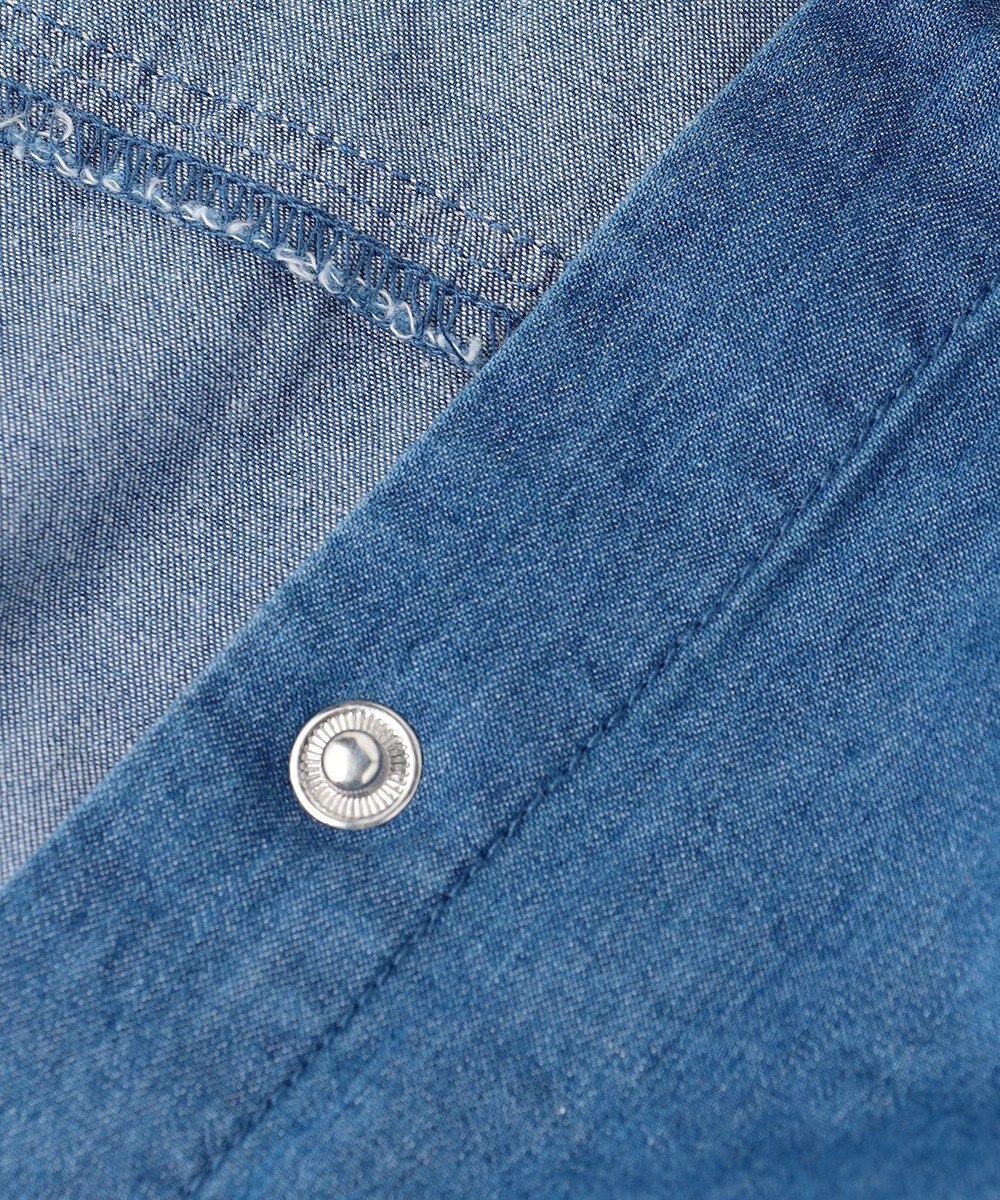 組曲 KIDS 【150-160㎝】 フラワーボタンデニムジャケット 