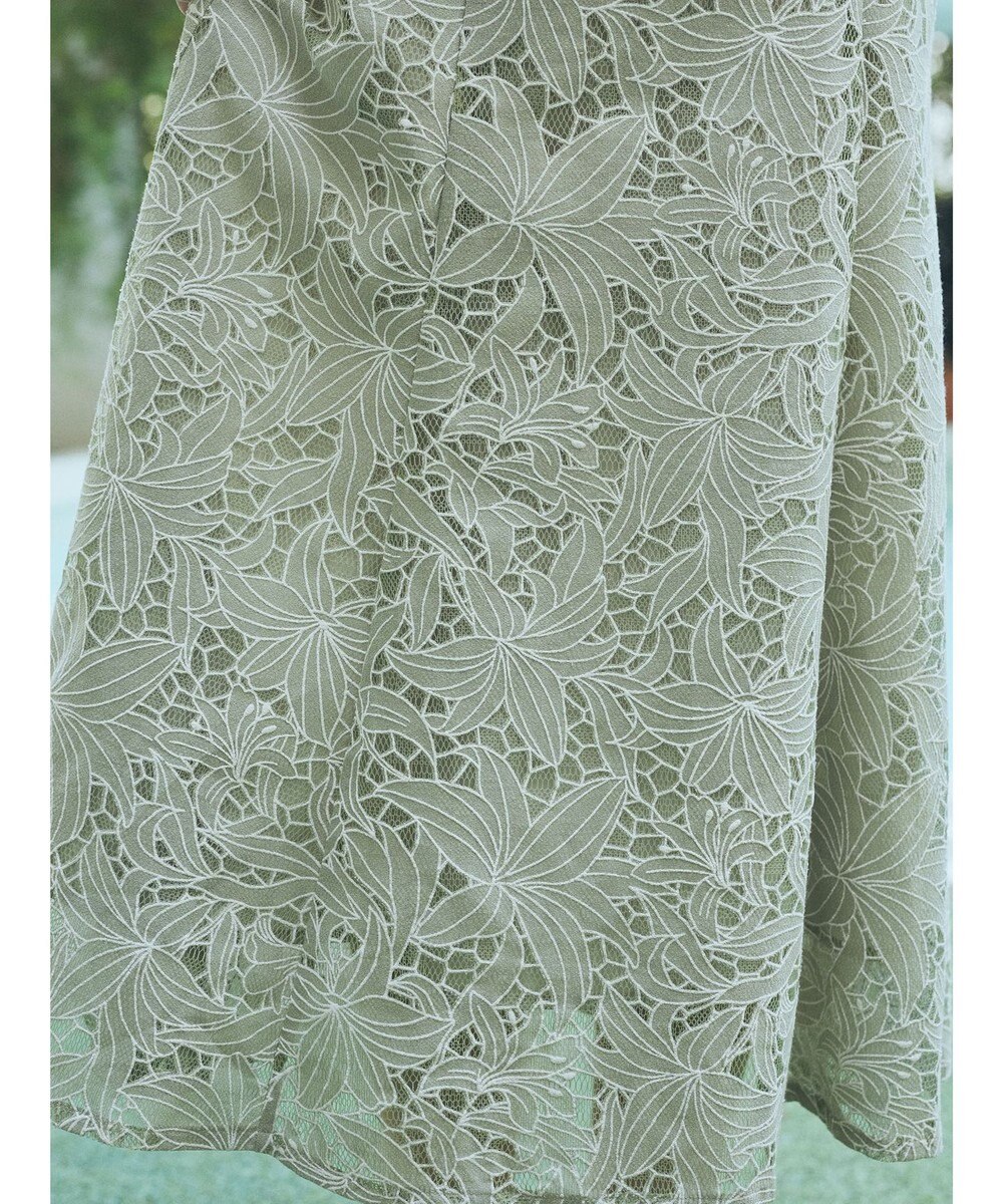 earth music&ecology ＳＥＴ２点　シアーブラウス＋レースキャミワンピース 