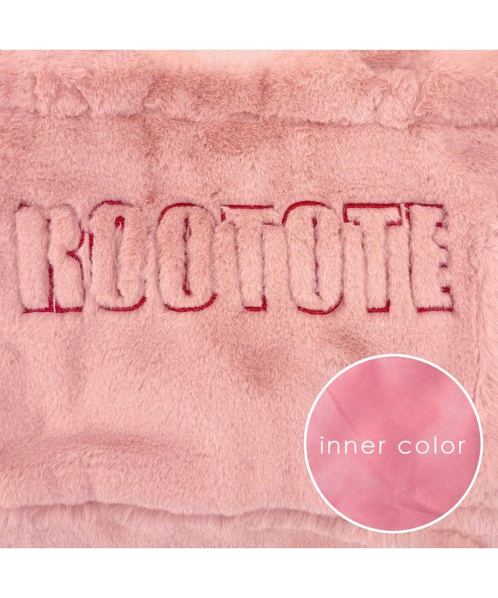 ROOTOTE 3637【ふわふわ】SC.スクエア.ファー.ロゴ-A 