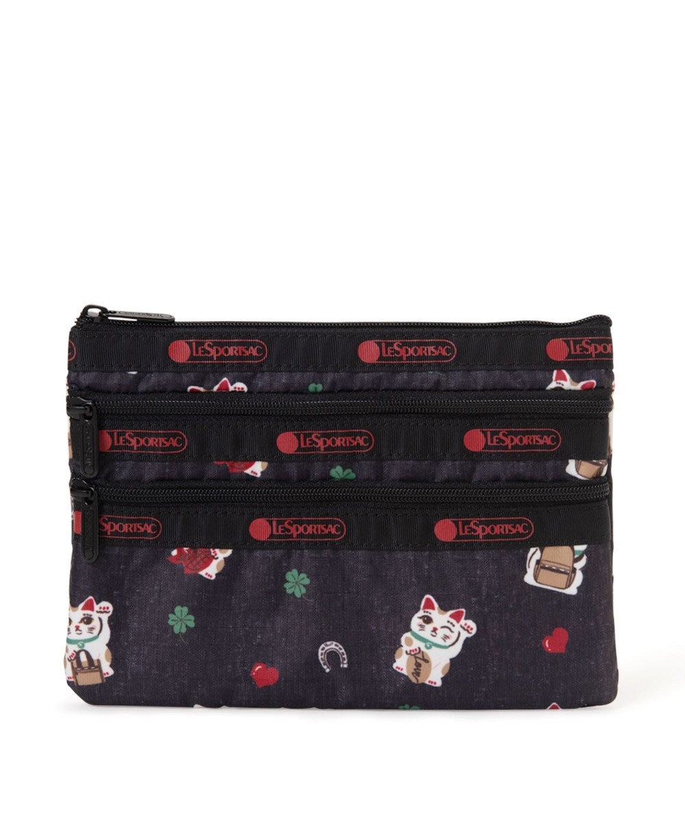 LeSportsac 3ZIP COSMETIC/ラッキーパウズ 