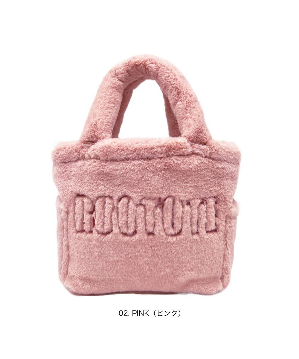 ROOTOTE 3637【ふわふわ】SC.スクエア.ファー.ロゴ-A 