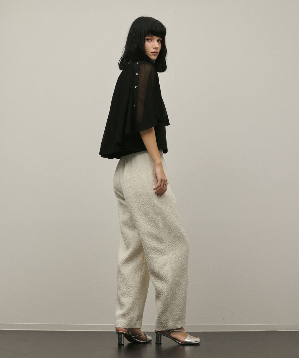 GRACE CONTINENTAL シアーケープニットカーディガン 