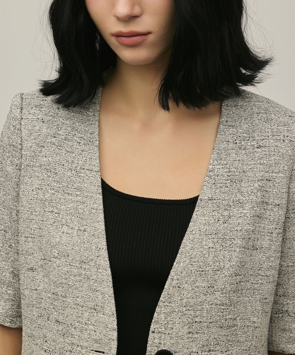 GRACE CONTINENTAL ペプラムツイードジャケット 