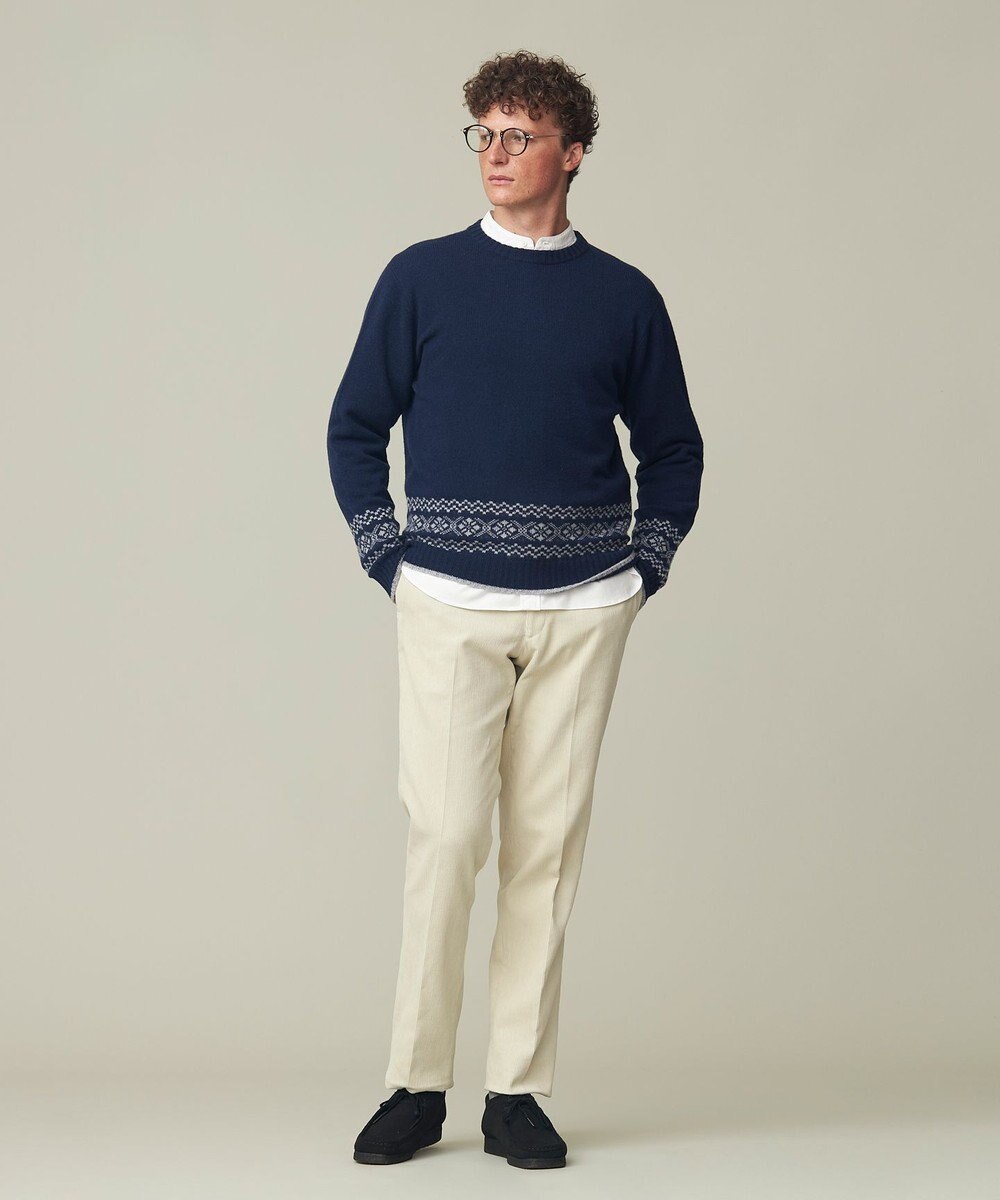 J.PRESS MEN 【WEB限定】フェアアイル クルーネックニット 