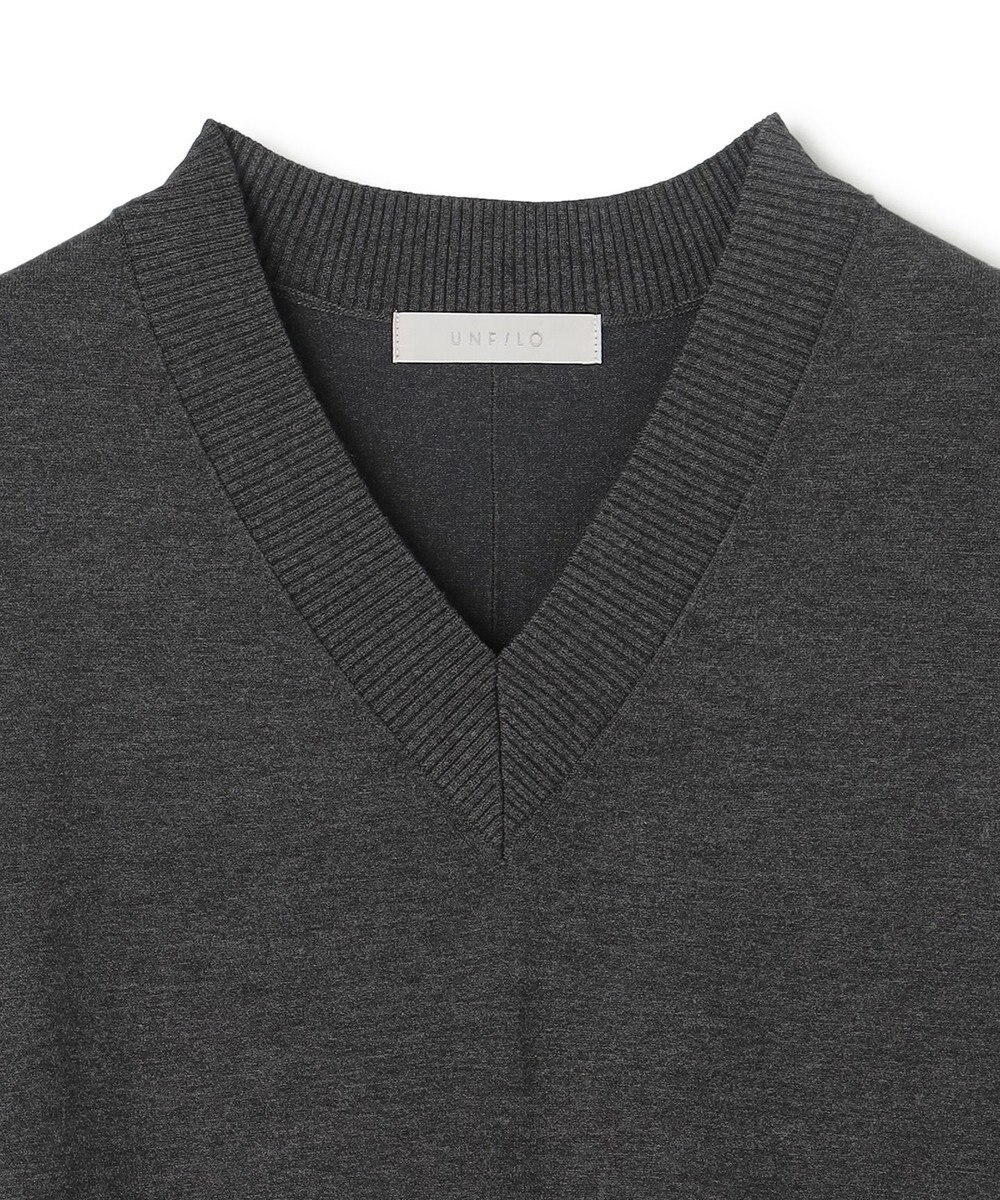 UNFILO 【野呂佳代さん着用】マイビューティニット Ｖネックワンピース 