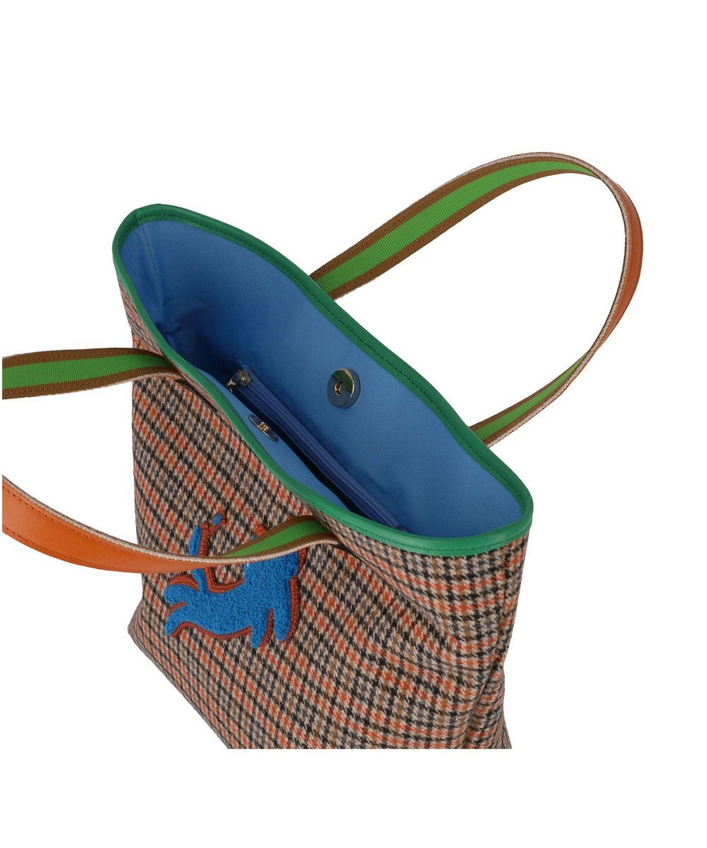tsumori chisato CARRY ウールチェック ハンドバッグ 