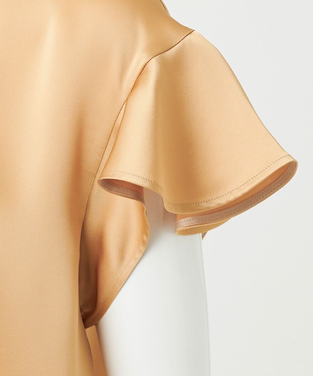 23区 S 【R(アール)】トリアセサテン フリルスリーブ ブラウス 