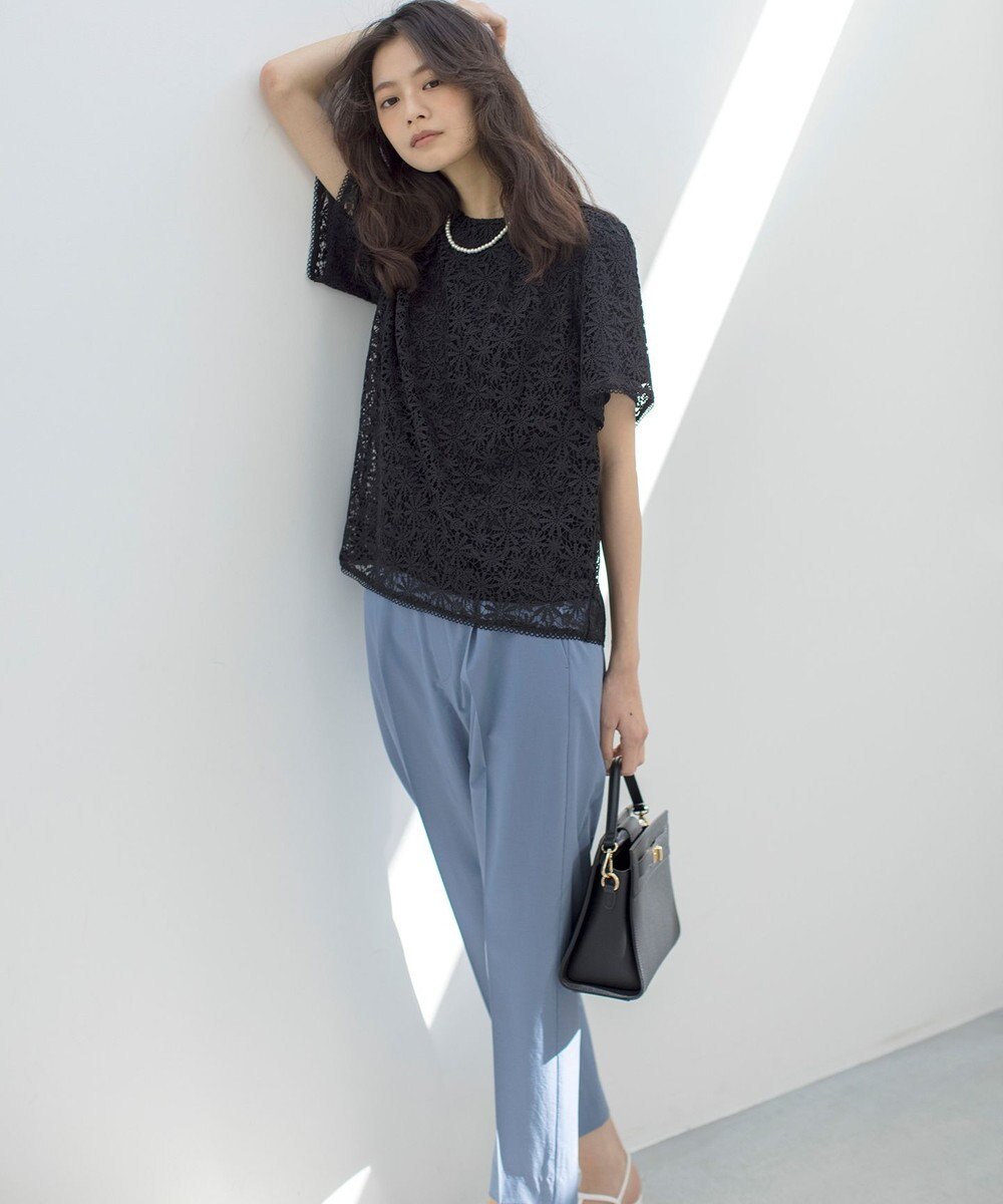 組曲 フラワーレース ブラウス 