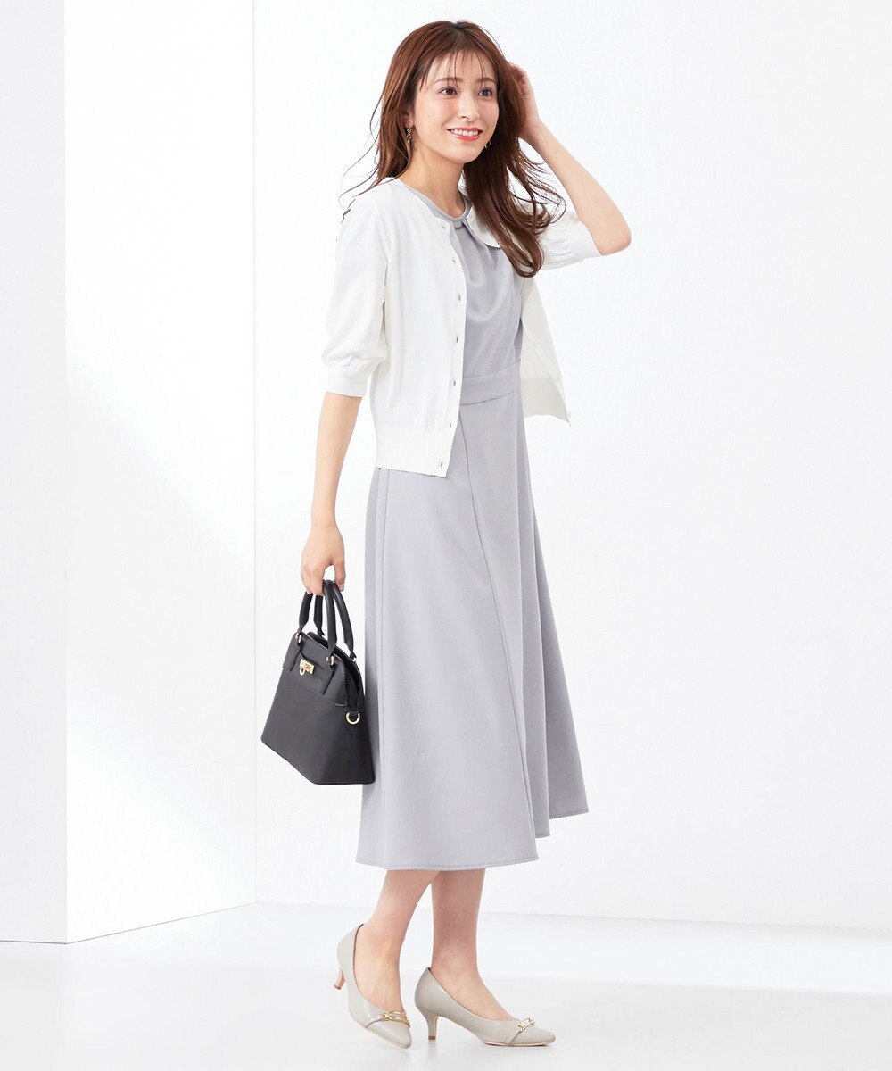 ANY SIS 【洗える】ハーフスリーブ カーディガン 