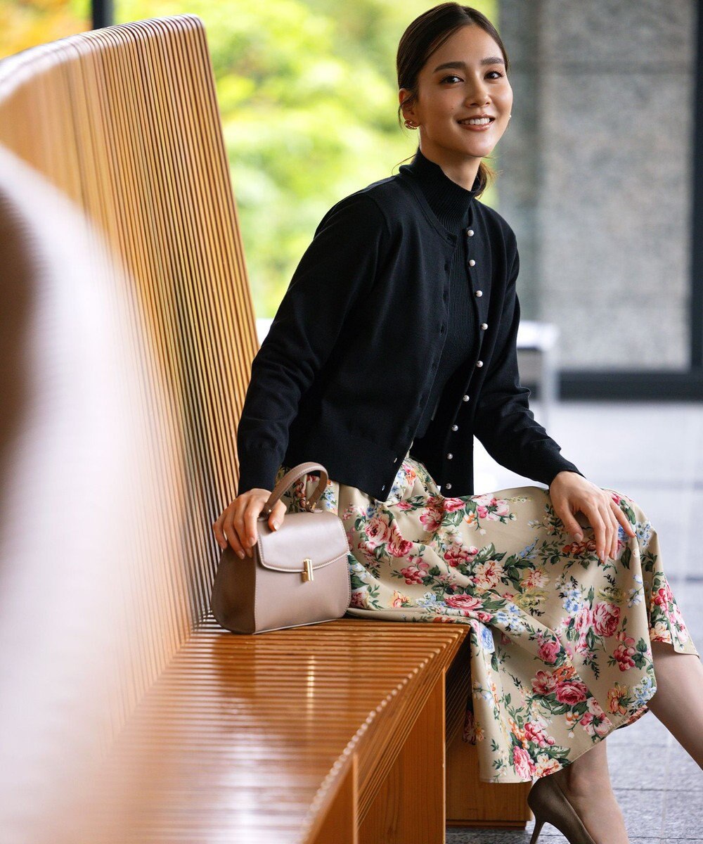 組曲 【洗える・6色展開】Elenaベーシックニット カーディガン 