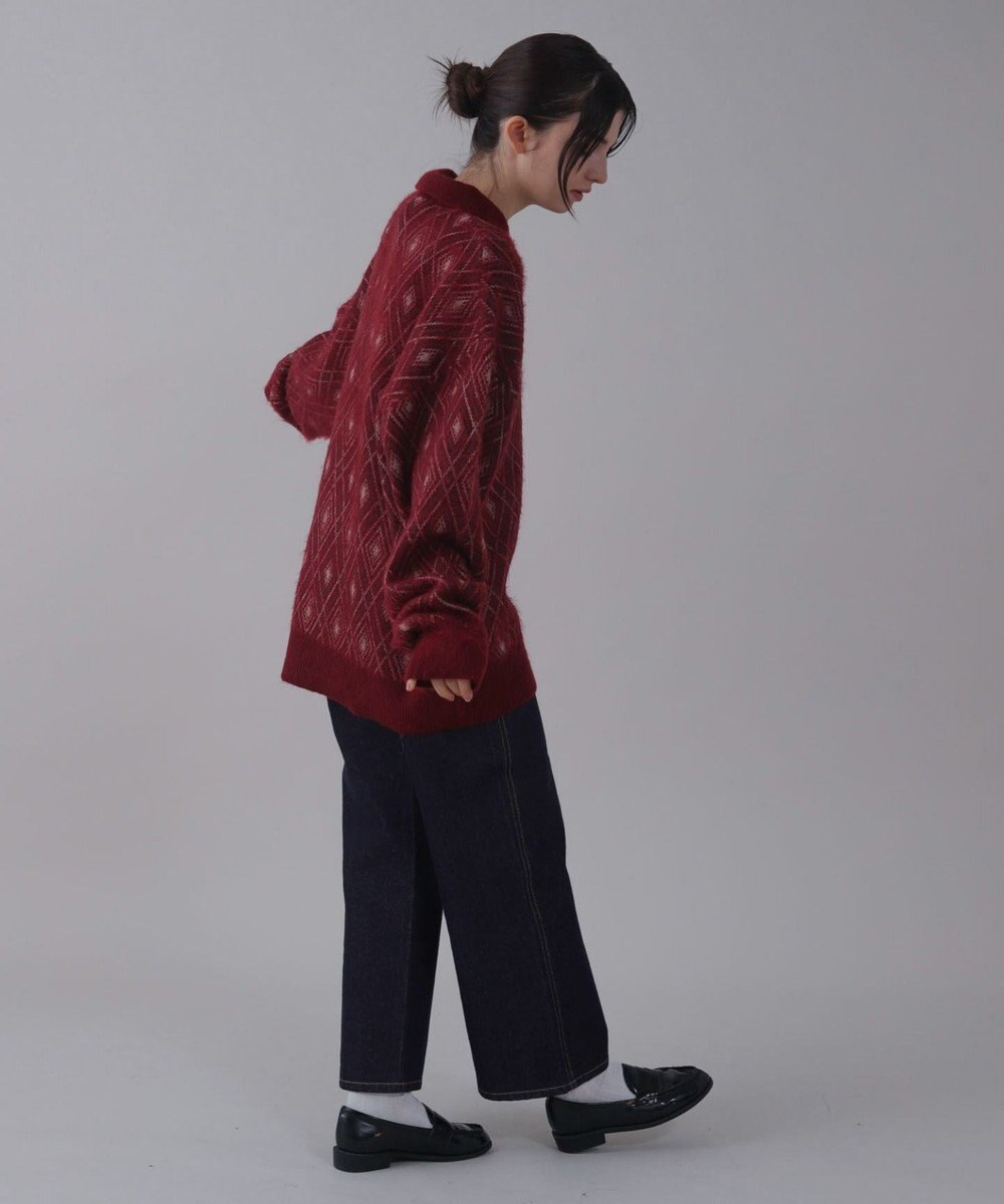 WEGO 【ユニセックス着用ITEM】アーガイルニットポロ 