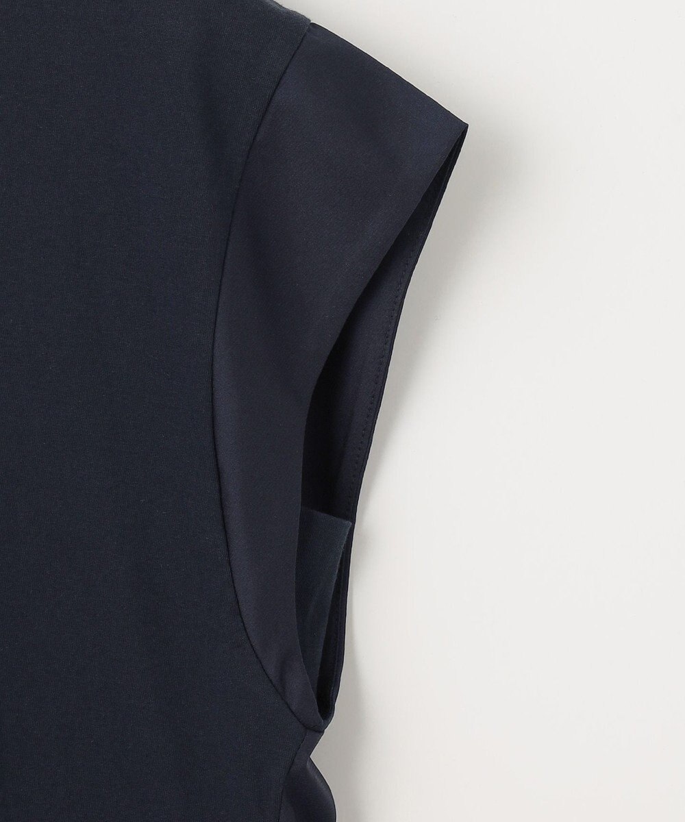 ANY SIS サテンコンビロゴ Tシャツ 