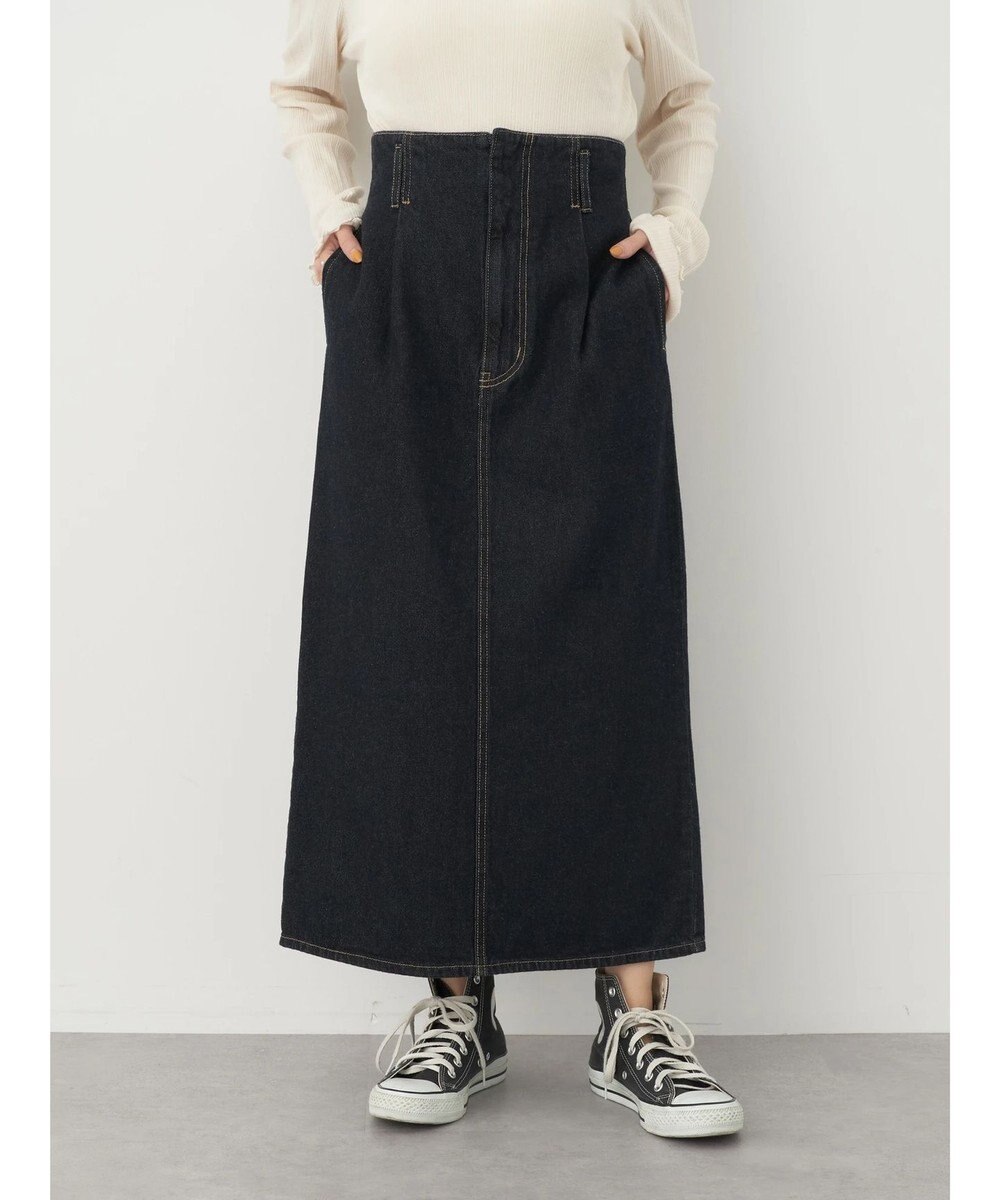earth music&ecology デニムナロースカート 