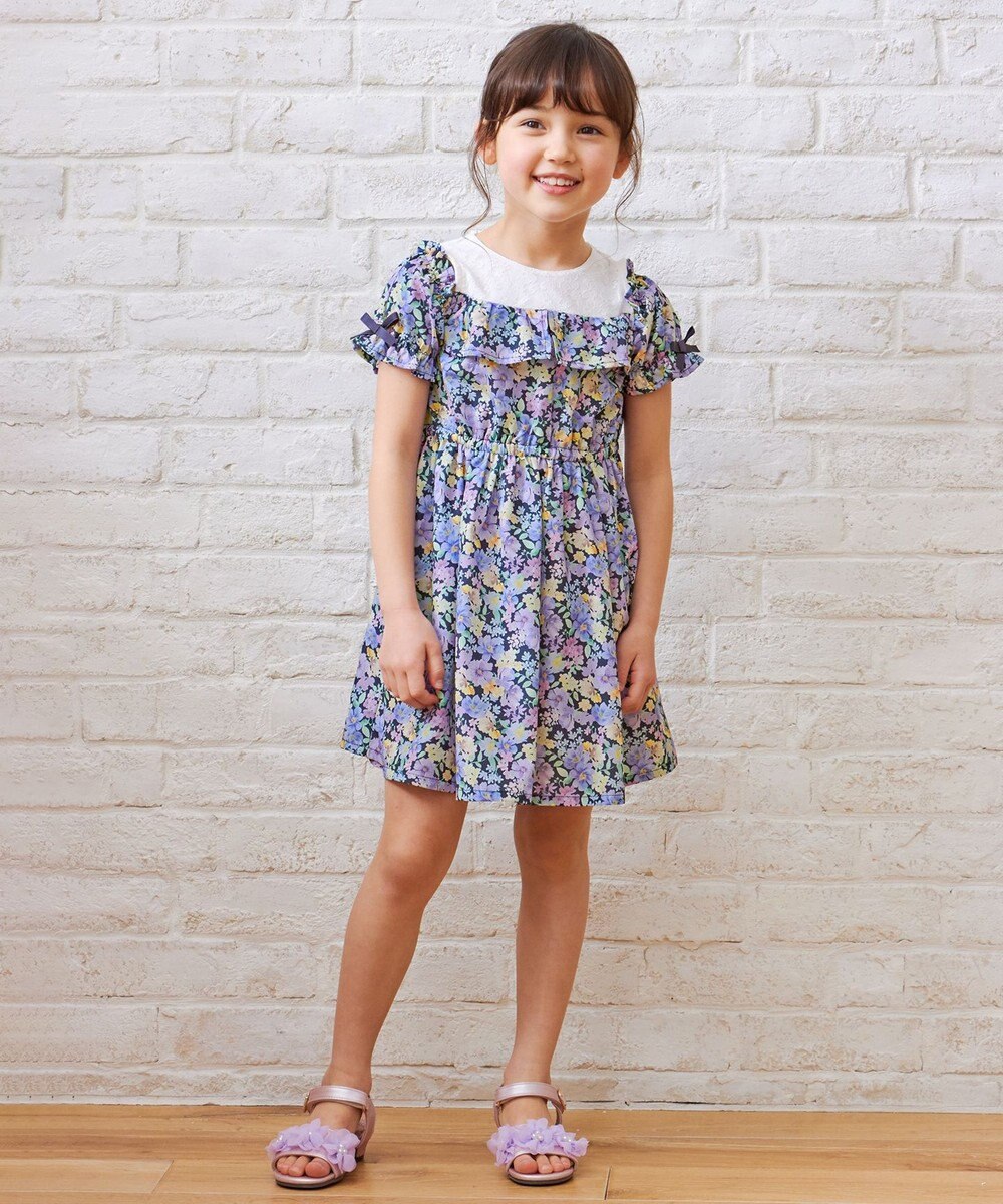 ANY KIDS オンオフショルダー ガーリー ワンピース 