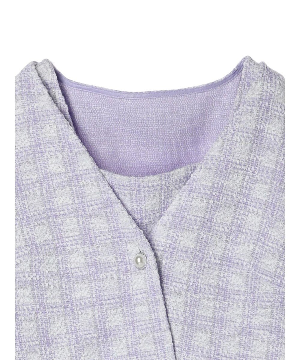 earth music&ecology ＳＥＴ２点　カットソーツィードアンサンブル 