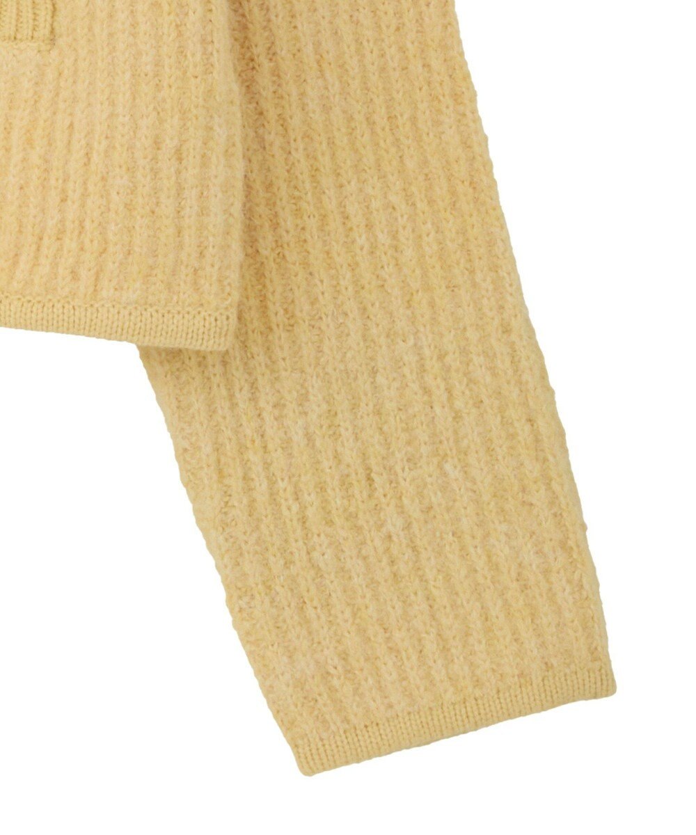 earth music&ecology 【WEB限定】ゴールド釦ショートニットカーディガン 