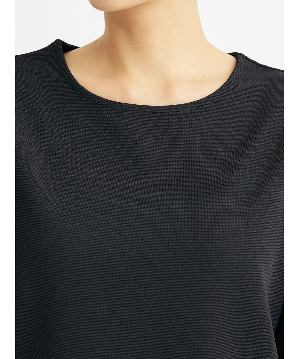 Green Parks 袖異素材使いリップルプルオーバー 