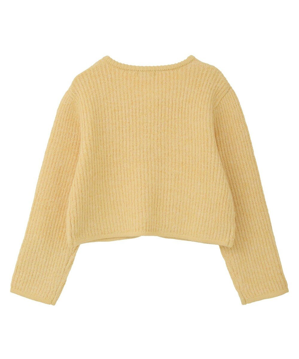 earth music&ecology 【WEB限定】ゴールド釦ショートニットカーディガン 