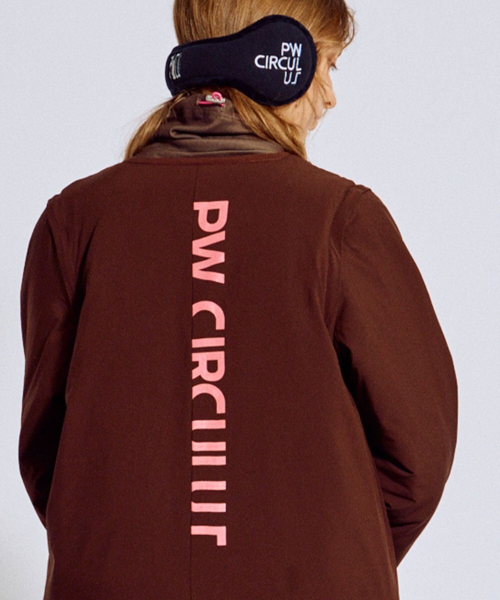 PW CIRCULUS 【撥水加工 / ストレッチ】【WOMEN】デタッチャブルキルティング中綿ブルゾン ゴルフウェア レディース 