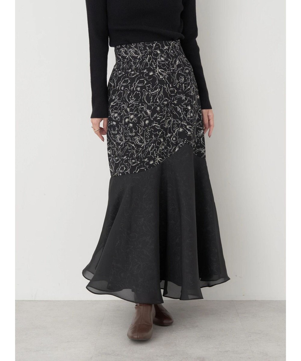 earth music&ecology 切替フラワースカート 