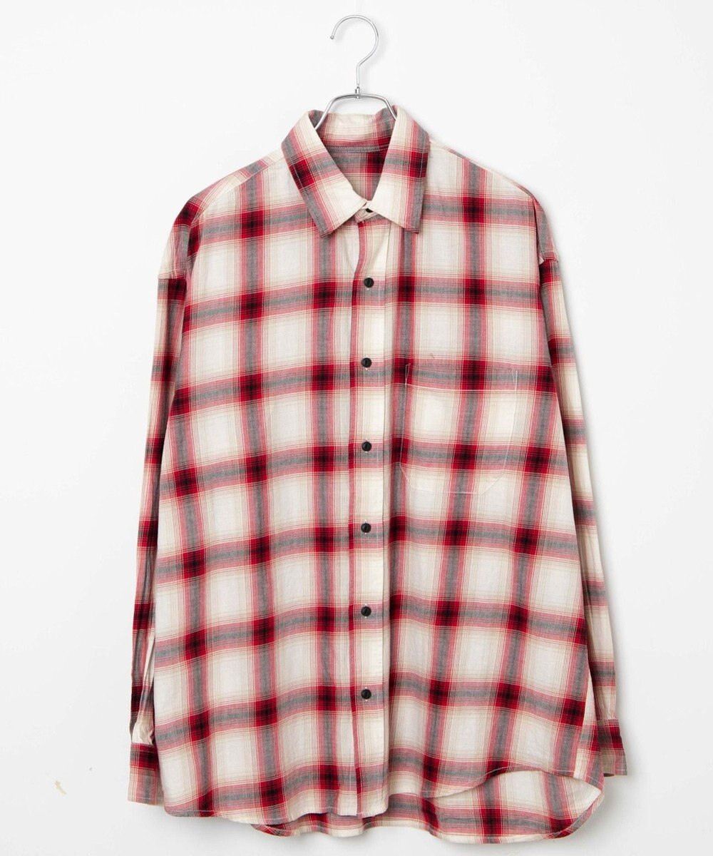 WEGO オンブレチェックシャツ 