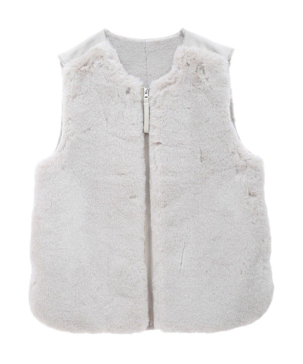 CRAFT STANDARD BOUTIQUE エコファー×ムートンチュニックベスト 