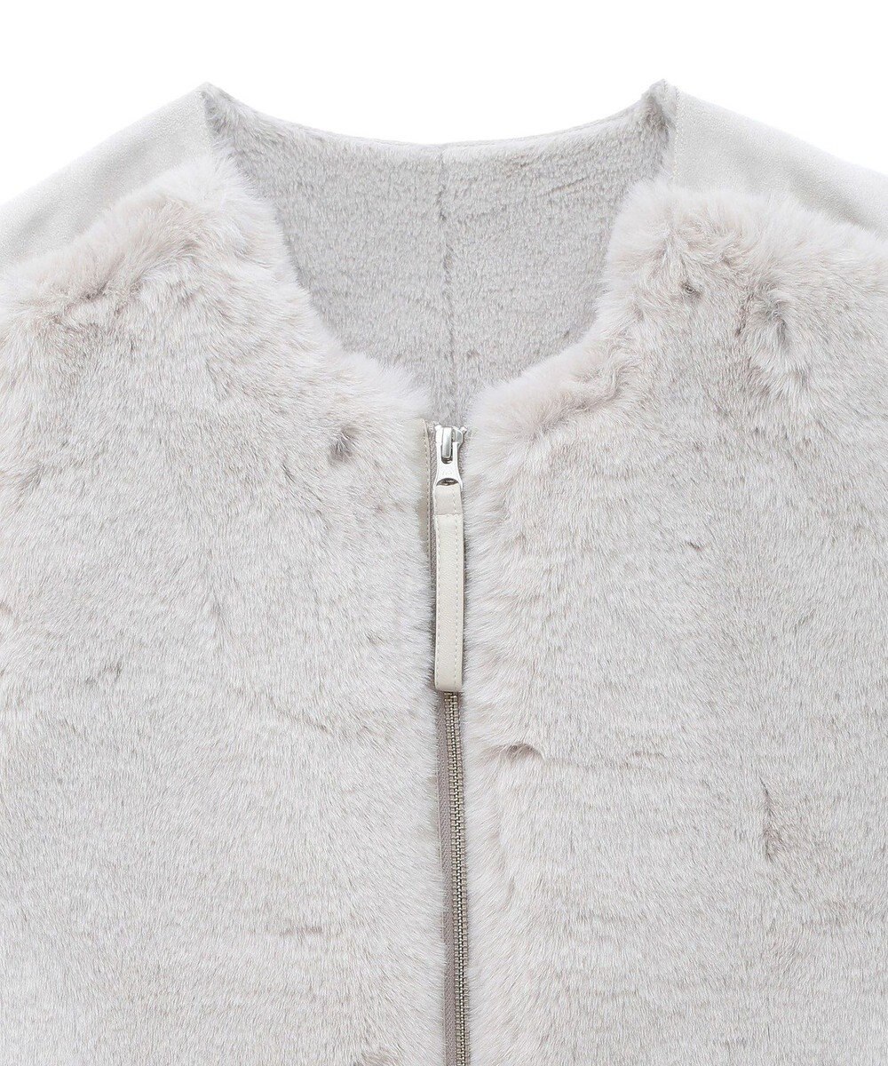 CRAFT STANDARD BOUTIQUE エコファー×ムートンチュニックベスト 