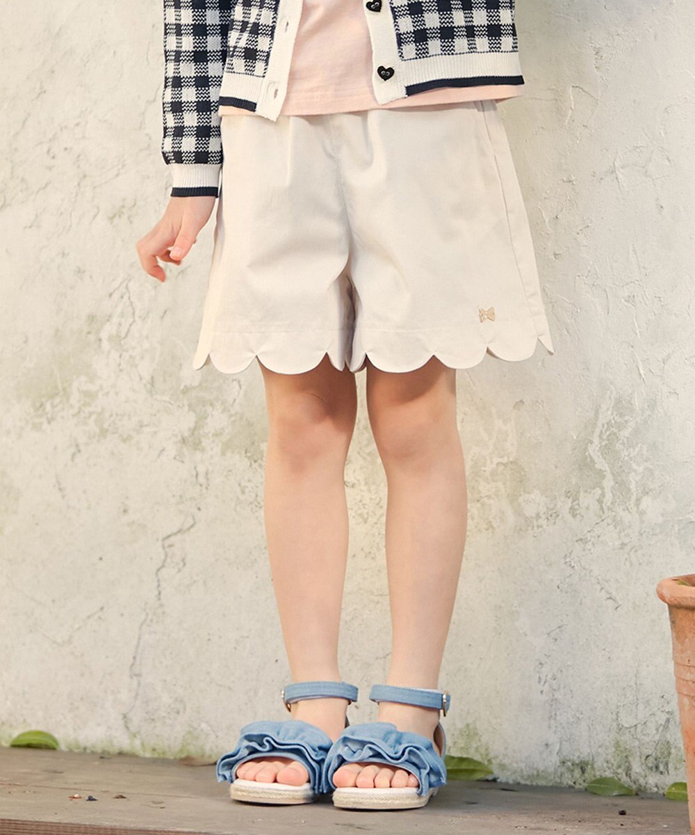 ANY KIDS 裾 スカラップ パンツ 