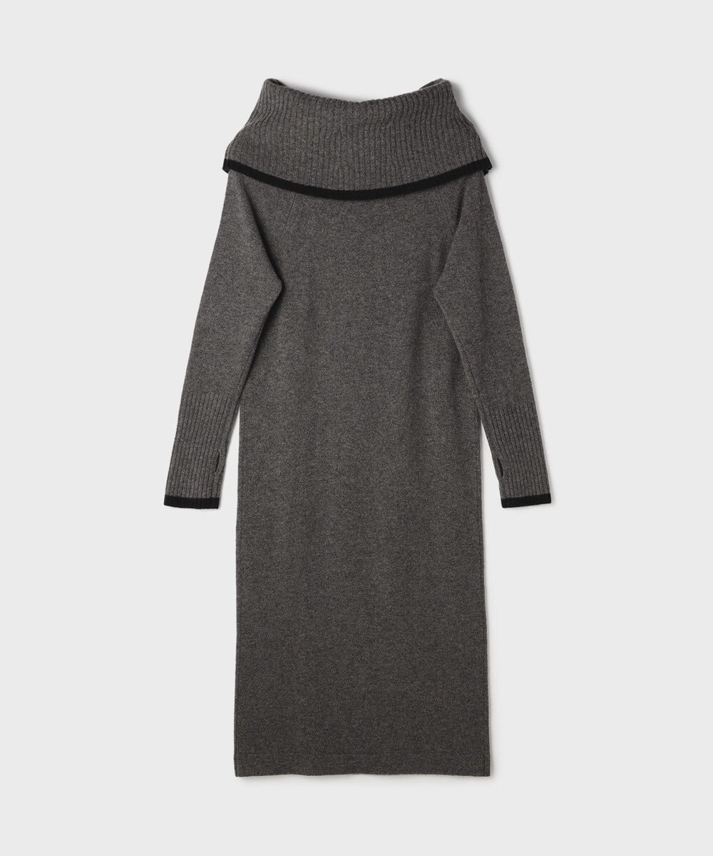 GRACE CONTINENTAL バイカラーオフショルニットワンピース 