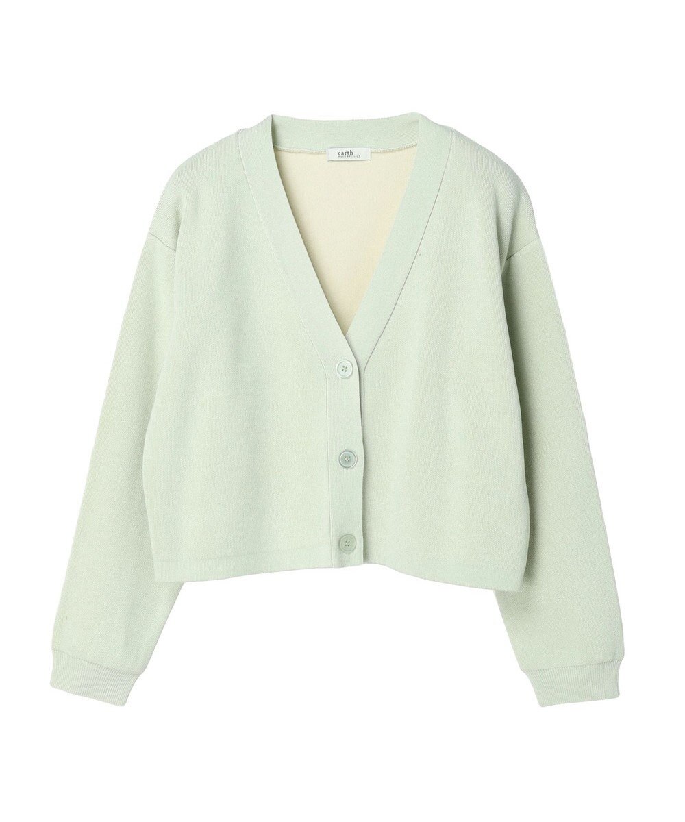 earth music&ecology バイカラースポンディッシュカーディガン 