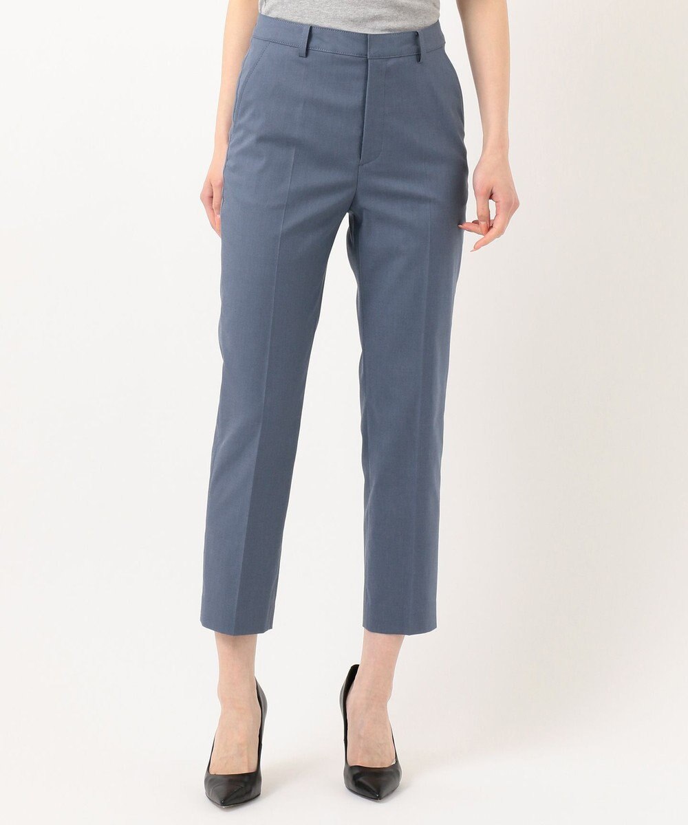 J.PRESS LADIES S 【シワになりにくい】コットンフィッティーシャーク テーパードパンツ 