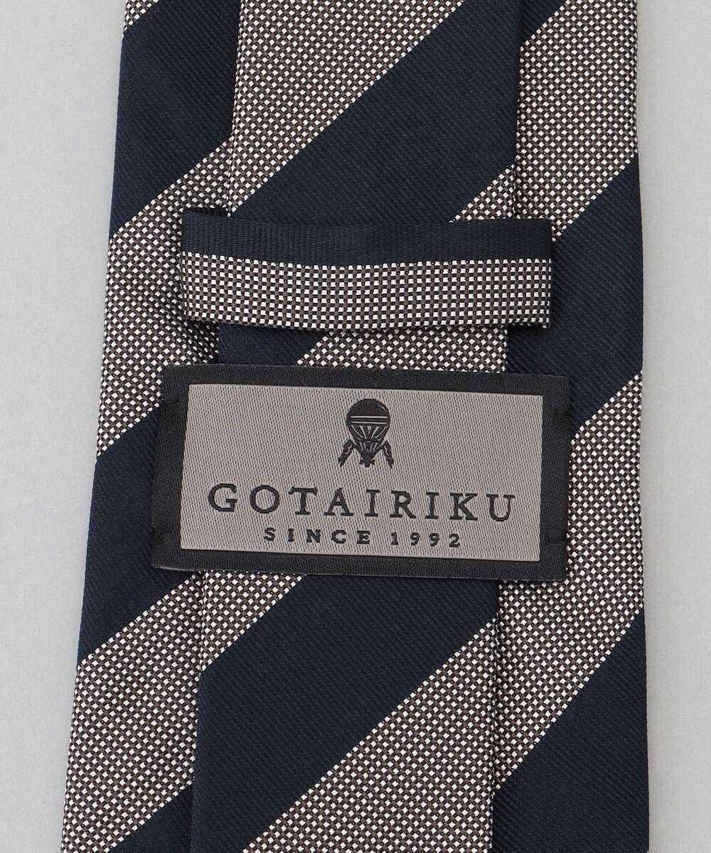 GOTAIRIKU  GOTAIRIKU別注【日本製】シルク ネクタイ_レジメンタル柄 