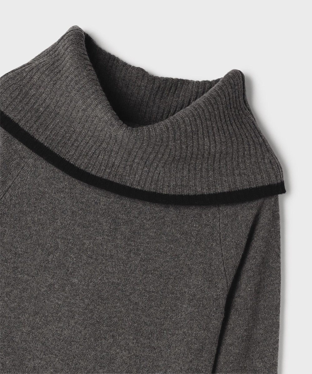 GRACE CONTINENTAL バイカラーオフショルニットワンピース 