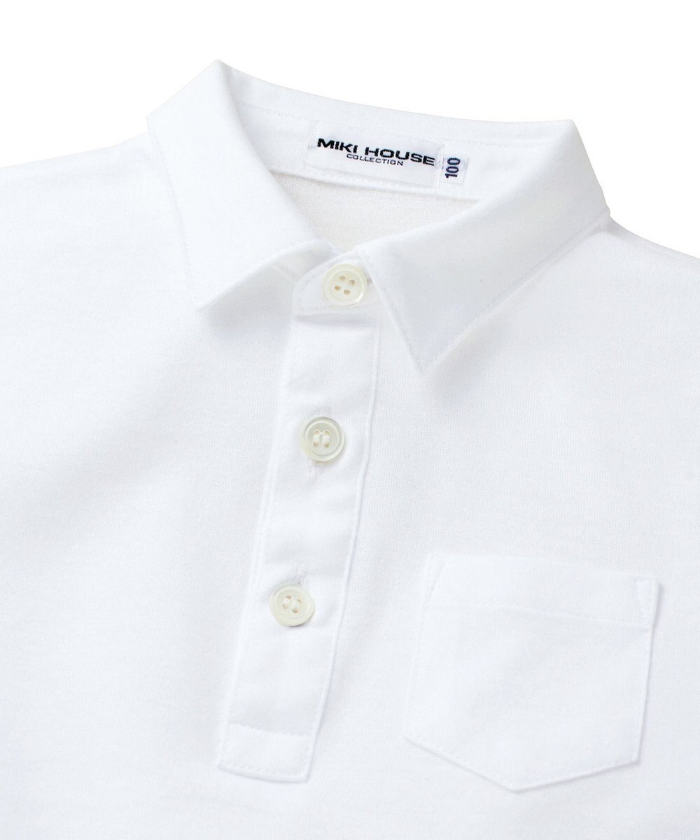 MIKI HOUSE HOT BISCUITS 【ミキハウス】【90-130cm】 天竺素材の半袖シャツ 
