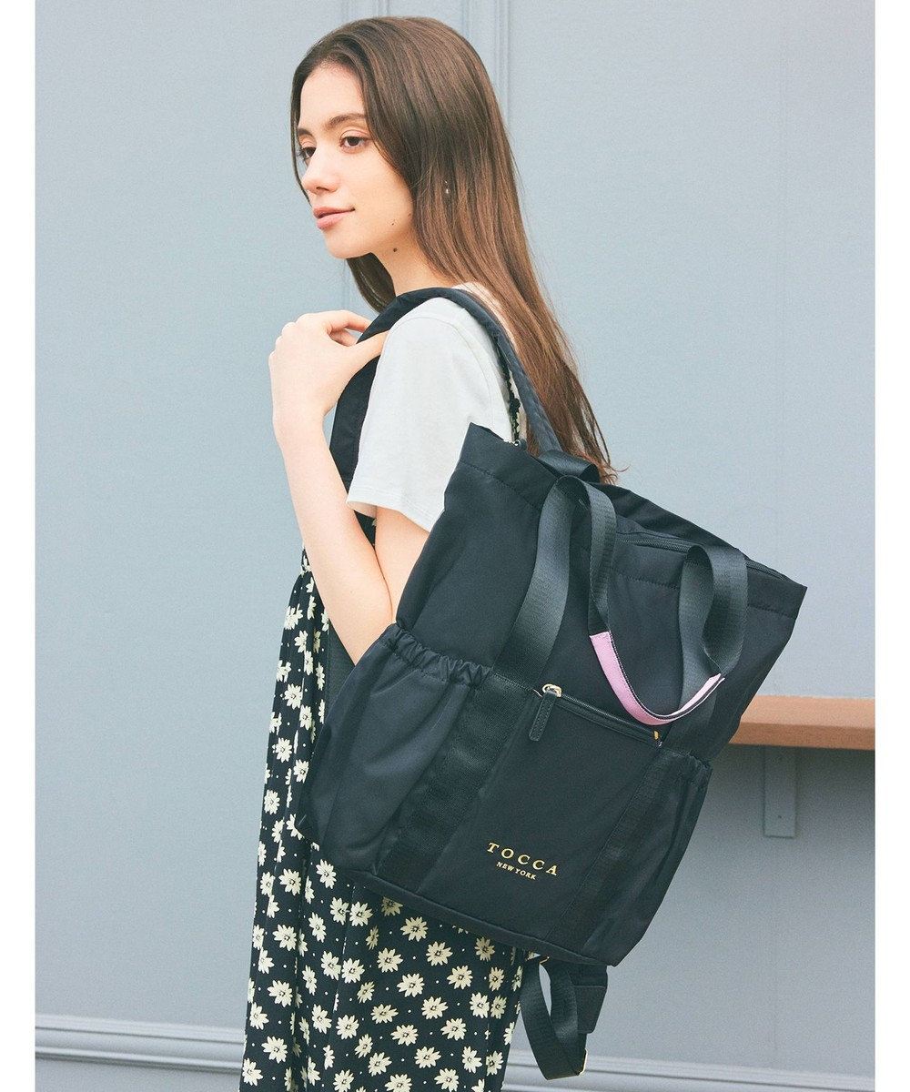 TOCCA 【WEB限定＆一部店舗限定】【撥水】CIELO TRAVEL BACKPACK バックパック ブラック系