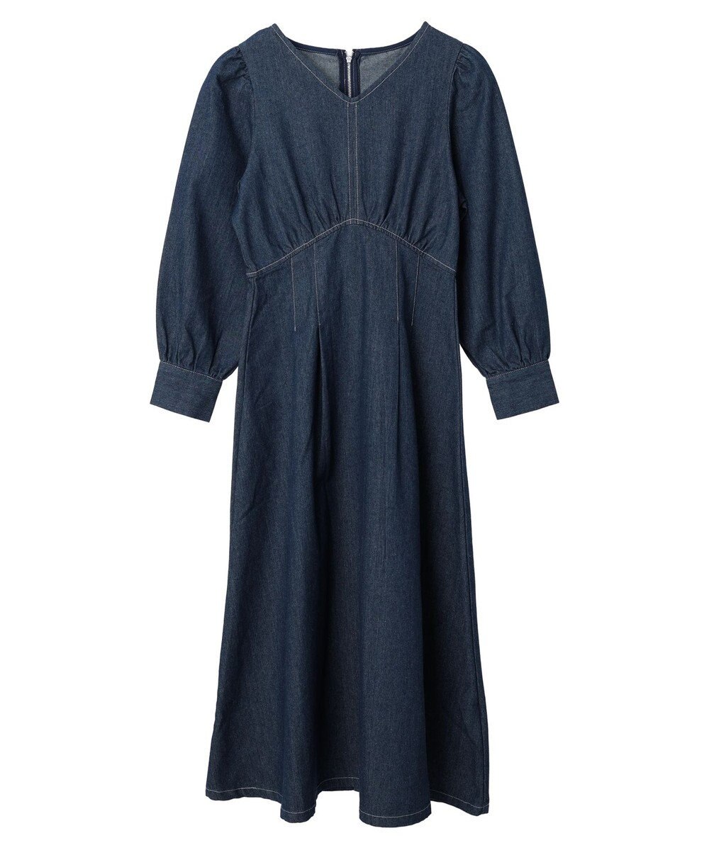 Green Parks ・ＥＬＥＮＣＡＲＥ　ＤＵＥウエストタックデニムワンピース 