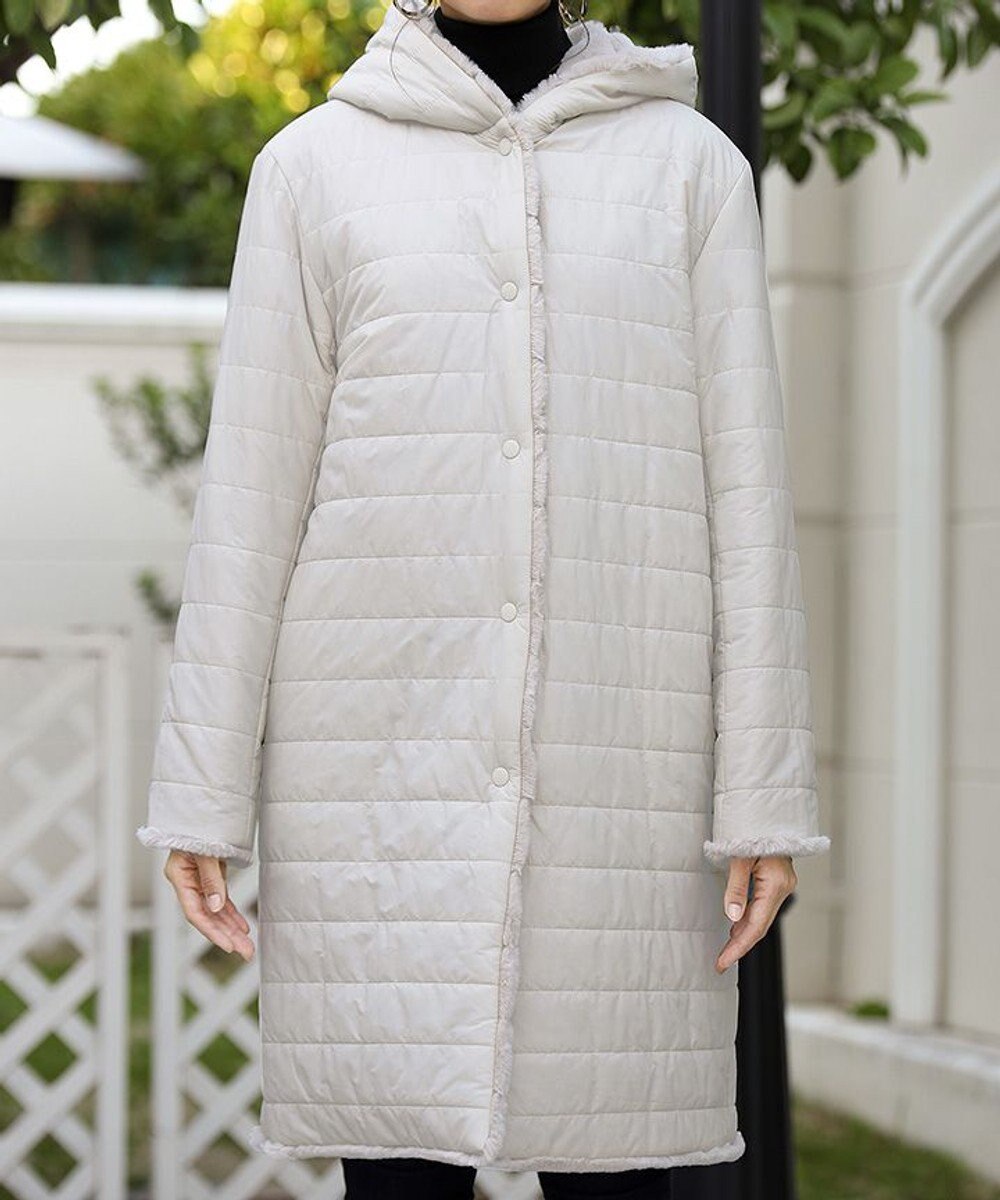 Tiaclasse 【2WAY】エコファーキルティングリバーシブルコート 