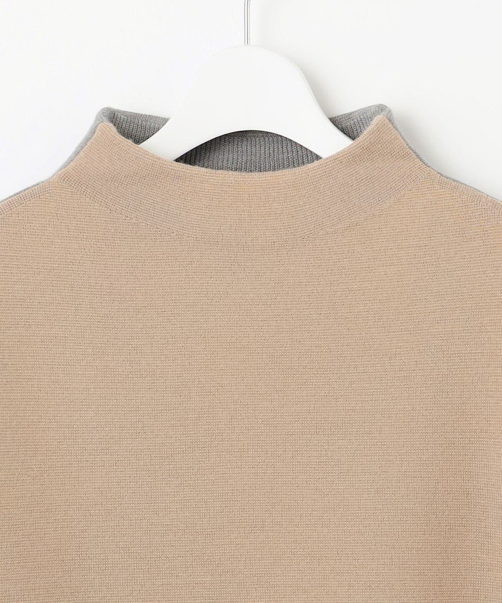 自由区 【セットアップ対応・洗える】ウールミラノボトルネック ニット 