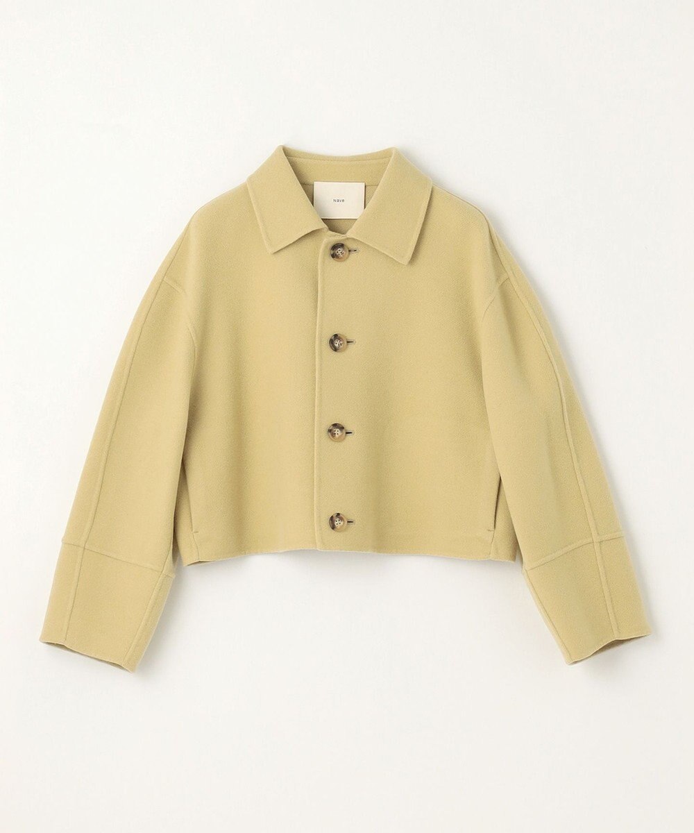 NAVE 【Nave】メルトンリバー ステンカラークロップド コート 
