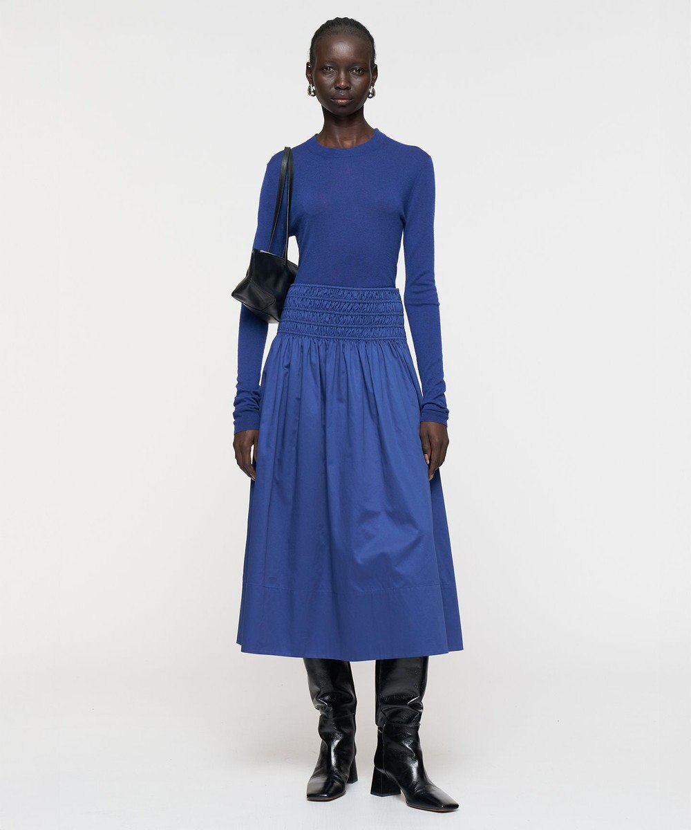 JOSEPH 【洗える】コットンサティーン　スカート 