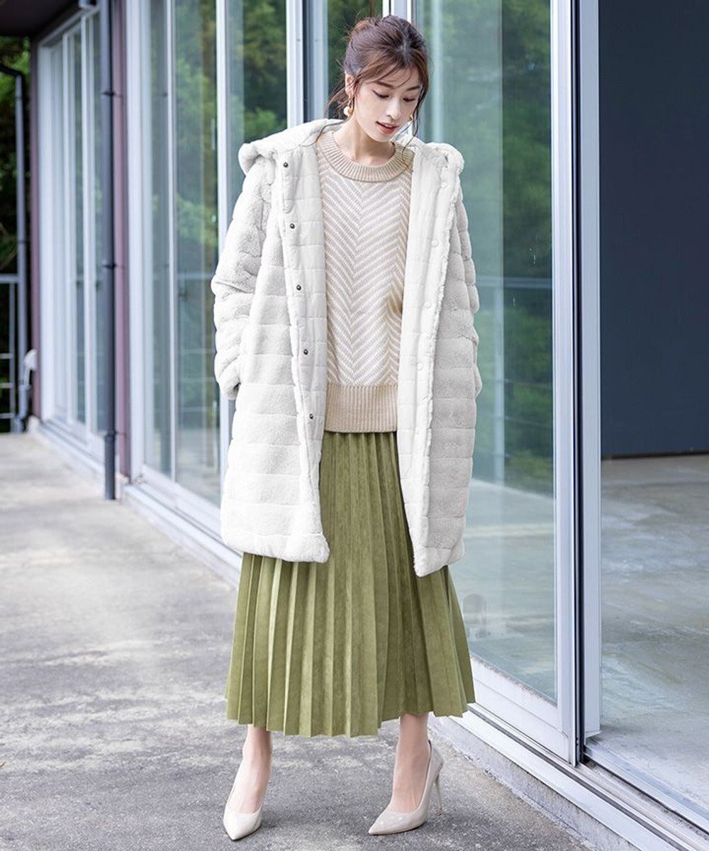 Tiaclasse 【2WAY】エコファーキルティングリバーシブルコート 