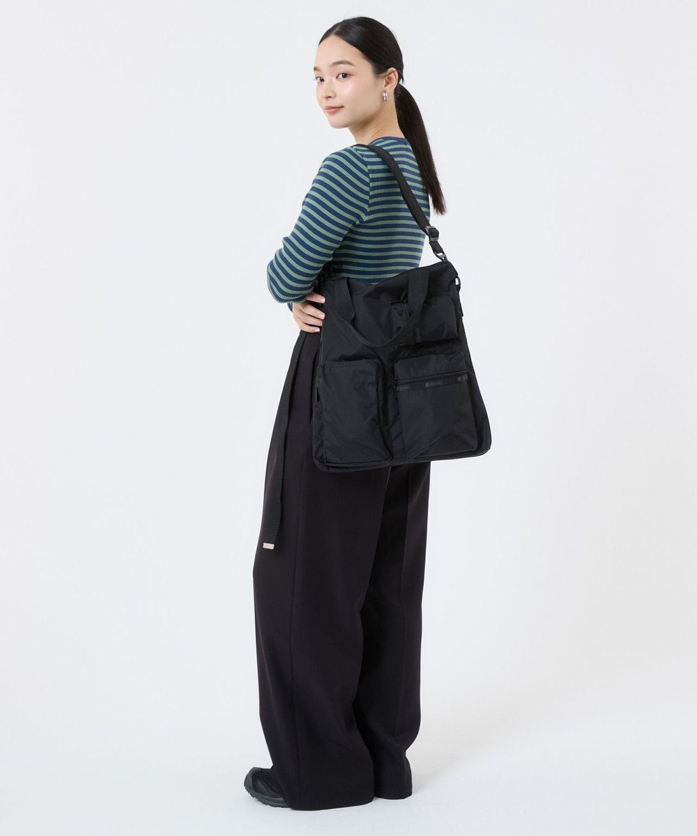 LeSportsac CARGO N/S TOTE/リサイクルドブラックJP 