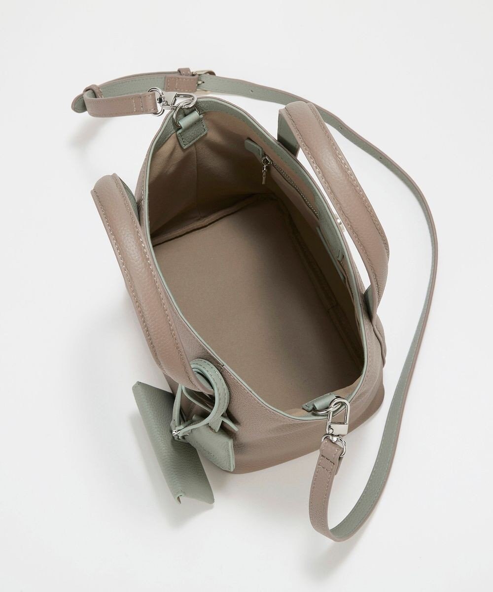 TOPKAPI 【Breath TOPKAPI】DUAL デュアル シュリンクレザー バイカラー トートバッグ チャーム付き 