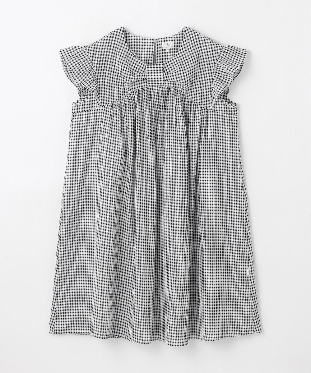 組曲 KIDS 【150-160㎝】ギンガムサッカー ワンピース 